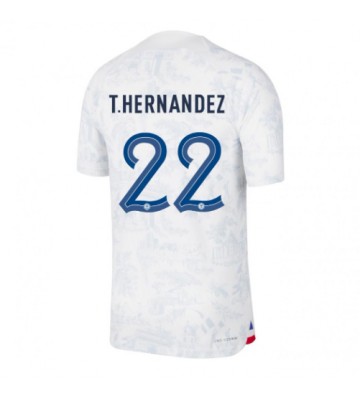Maillot de foot France Theo Hernandez #22 Extérieur Monde 2022 Manches Courte